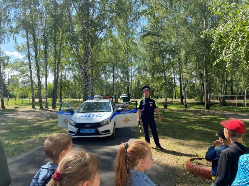 Сотрудники пильнинской Госавтоинспекции навестили воспитанников летнего лагеря